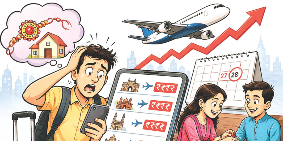 रक्षाबंधन पर घर आना पड़ेगा महंगा, मुंबई से जयपुर का किराया 20 हजार पार