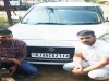 जयपुर-अजमेर नेशनल र्हाइवे पर पशु ट्रक चालकों से हफ्ता वसूली करने वाले दो बदमाश गिरफ्तार, कार जब्त