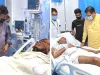 पूनिया-राठौड़ ने एसएमएस अस्पताल पहुंचकर बॉडी के इंजीनियर और करौली के दंगे में घायल से की मुलाकात