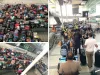 हीथ्रो एयरपोर्ट पर यात्रियों के सूटकेस का लगा ढ़ेर