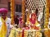  महेश नवमी पर महेश्वरी समाज के महिला पुरुष ने सज धज कर निकाली शोभायात्रा