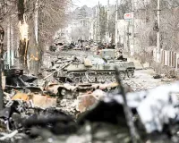 कीव में तबाही, रूसी हमले में यूक्रेन सैन्य गोदाम नष्ट