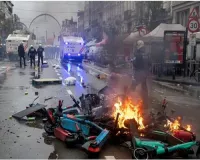 मोरक्को से बेल्जियम की हार के बाद ब्रसेल्स में भड़की हिंसा