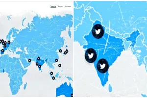 ट्विटर ने भारत के नक्शे से की छेड़छाड़, केंद्र शासित जम्मू-कश्मीर और लद्दाख को दिखाया अलग देश