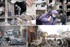 यूक्रेन-रूस युद्ध तीसरा दिन: भारी बमबारी