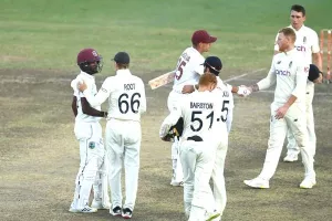 बारबाडोस में दूसरा टेस्ट मैच ड्रॉ, कैरेबियाई कप्तान  क्रेग ब्रैथवेट ने इंग्लैंड की उम्मीदों पर फेरा पानी