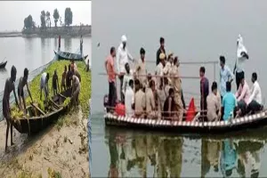 कुशीनगर जिले में गंडक नदी में नान हादसा,  मजदूरों से भरी नाव पलटी, दस डूबे, तीन की मौत
