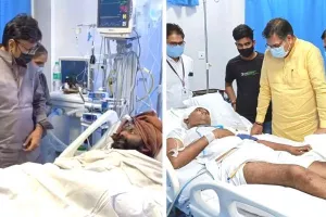पूनिया-राठौड़ ने एसएमएस अस्पताल पहुंचकर बॉडी के इंजीनियर और करौली के दंगे में घायल से की मुलाकात