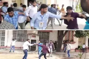 कैंपस बना अखाड़ा: राजस्थान कॉेलेज में भिड़े दो गुट, जमकर चले लात घूंसे, सोशल मीडिया पर वीडियो वायरल 