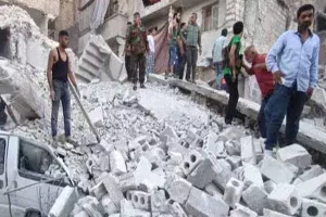 सीरिया : इमारत ढहने से 10 लोगों की मौत